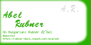 abel rubner business card